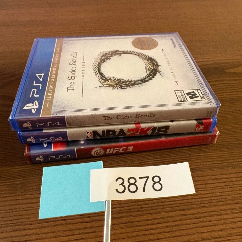 Sony PS4 Video Game‎ Bundle 3 Games New Sealed UFC 3 NBA 2K18 Elder Scrolls